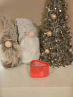 A delightful Red Marble Effect, heart shaped handmade pot filled with our soft & elegant white Cherry Blossom Soy Wax. Sweet, romantic, & perfect for adding a gentle, fresh fragrance to any space.