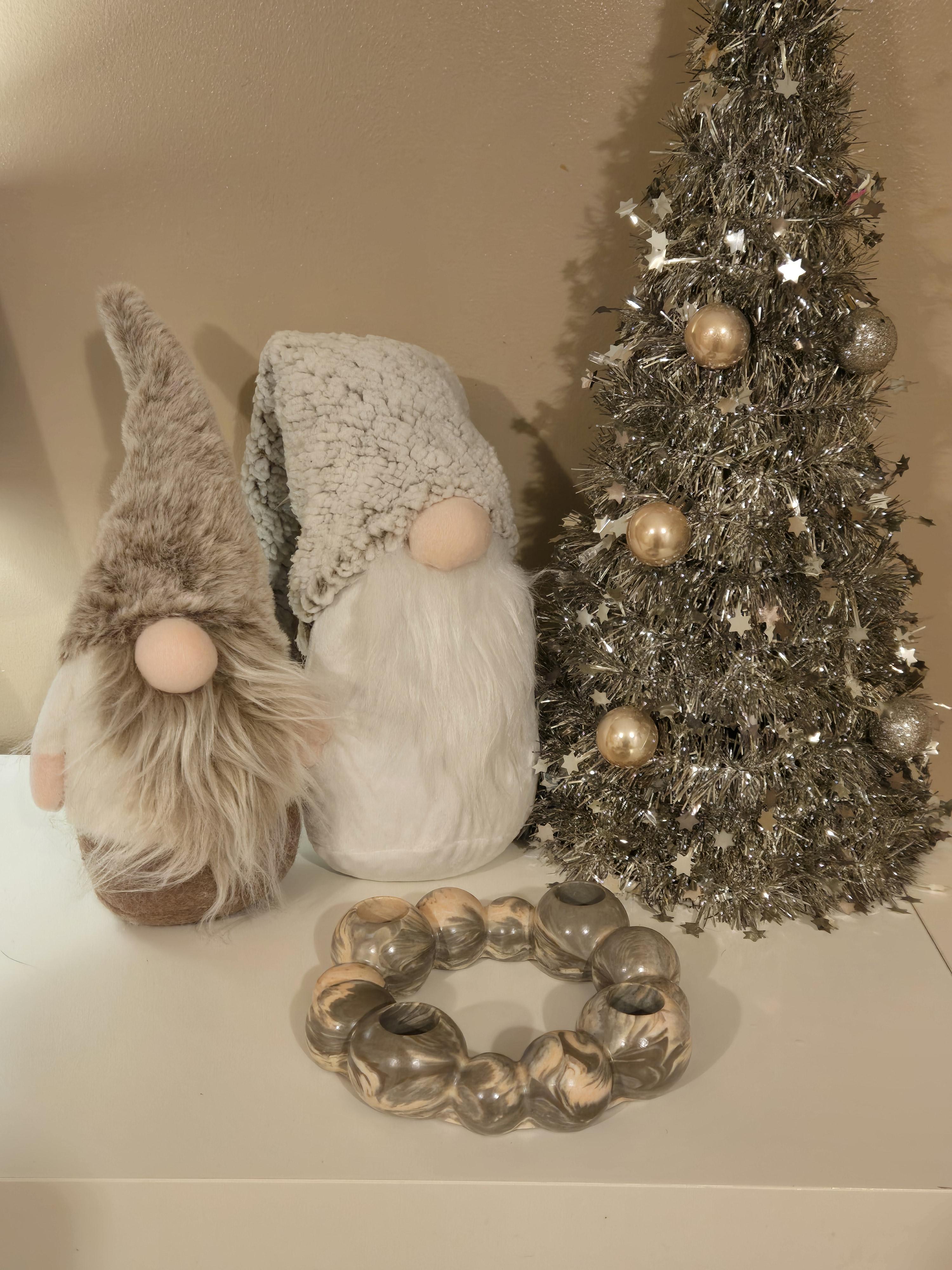 A stunning grey & peach 4-candle holder, completely one-off & handmade, perfect for adding a soft, elegant touch to any room. Simple, modern, & beautifully handmade.