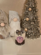 Three Little Gingerbread Men Latte Candle, a cosy festive candle topped with three adorable gingerbread men. Perfect for Christmas vibes.